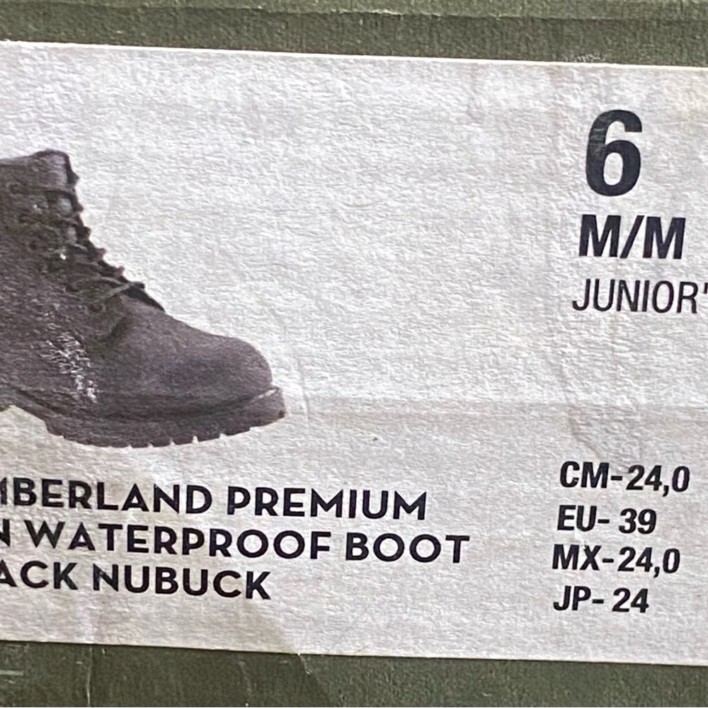 Timberland Kids' Black Waterproof Boots
